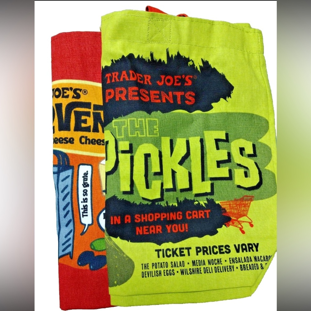 Trader Joe's "Pickle In A Jar" & Cheese Bag bundle NWT